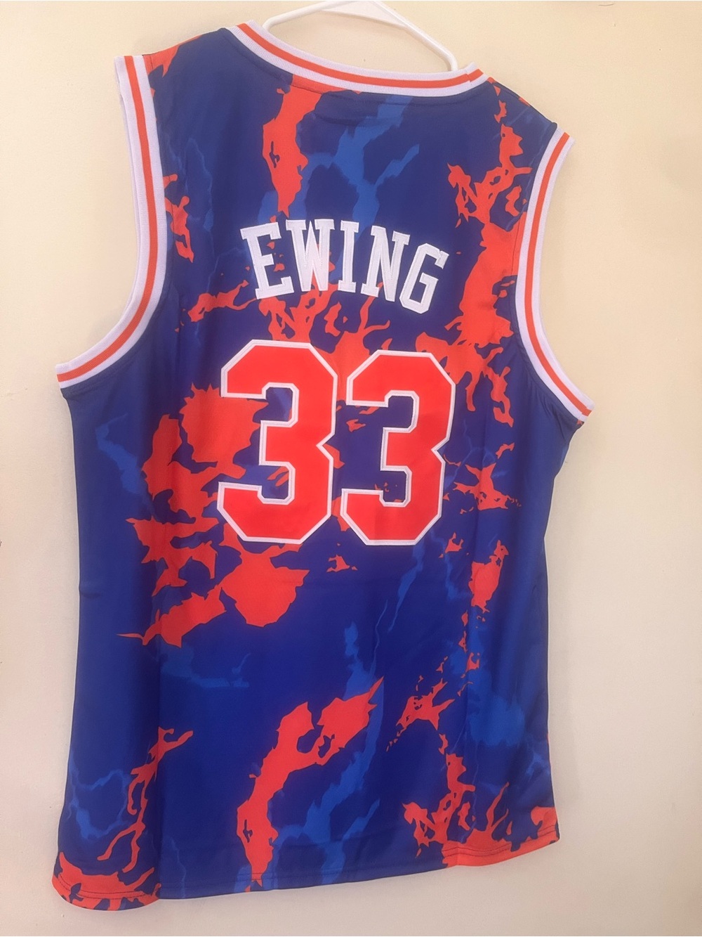 New York Ewing embroidered Basketball Jersey